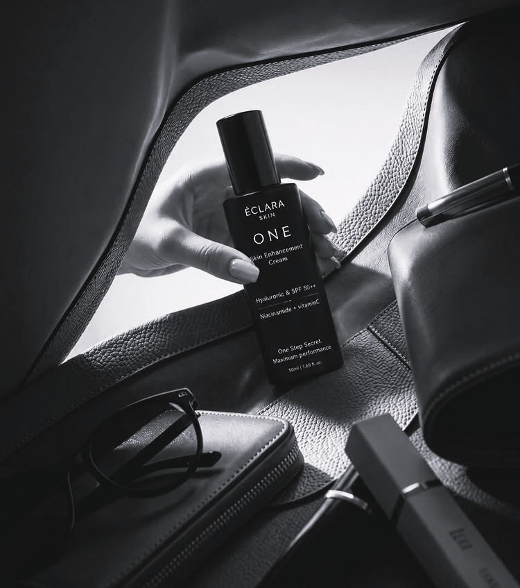 ÉCLARA ONE Skin Enhancement Cream packed for everyday carry
