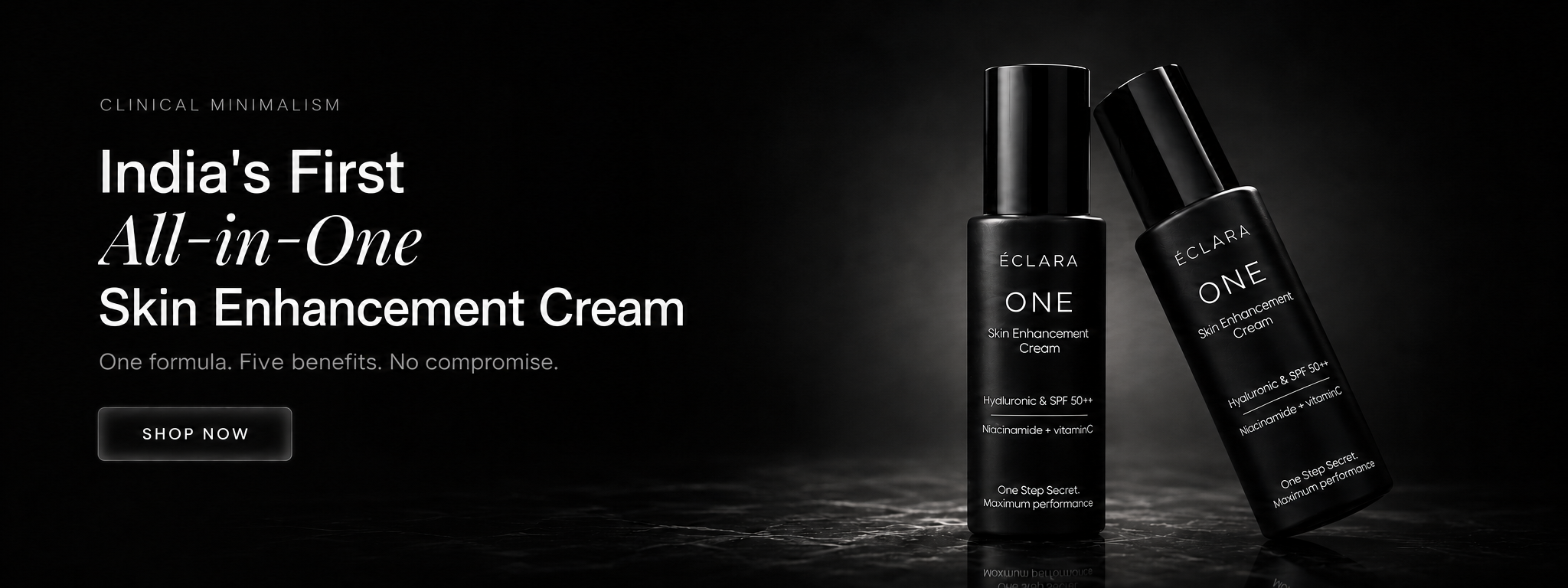 ÉCLARA SKN — Minimalist Clinical-Grade Skincare hero banner